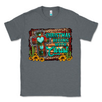 Charcoal Heather Christmas begins with christ cross Classic Tee - Jasminsmagicworld