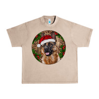 French Oak German Shepherd Christmas Urban Heavy Tee - RanaPortraitStore