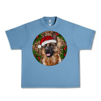 Pebble Blue German Shepherd Christmas Urban Heavy Tee - RanaPortraitStore