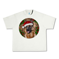 Pistachio German Shepherd Christmas Urban Heavy Tee - RanaPortraitStore