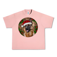 Salmon German Shepherd Christmas Urban Heavy Tee - RanaPortraitStore
