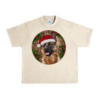 Sandshell German Shepherd Christmas Urban Heavy Tee - RanaPortraitStore