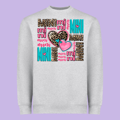 Mini Mini Mini With Hearts Heavyweight Sweatshirt Designed By Adodesignshop