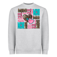 Heather Grey mini mini mini with hearts Heavyweight Sweatshirt - AdoDesignShop