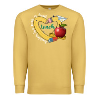 Antique Gold teaching is a work of heart Premium Sweatshirt - JahusDesignShop