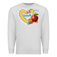 Dove Grey teaching is a work of heart Premium Sweatshirt - JahusDesignShop