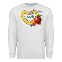 Oatmeal Heather teaching is a work of heart Premium Sweatshirt - JahusDesignShop