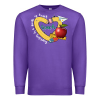 Purple teaching is a work of heart Premium Sweatshirt - JahusDesignShop