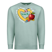 Seafoam teaching is a work of heart Premium Sweatshirt - JahusDesignShop
