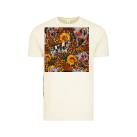 Vintage Arctic Western Spotted Pig With Sunflowers Seamless Vintage Tee - FaDigitalArtStudio