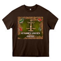 Chocolate Brown attorney lawyer justice Heavy Core Tee - TumblerDesignByShophia