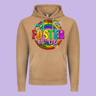 Foster Love Pride Lgbtq Vintage Hoodie Designed By Bundleandbundleshop