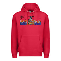 Cardinal Happy Halloween Raccon Premium Hoodie - LillyAllenDesigns