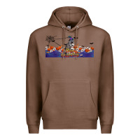 Chestnut Happy Halloween Raccon Premium Hoodie - LillyAllenDesigns