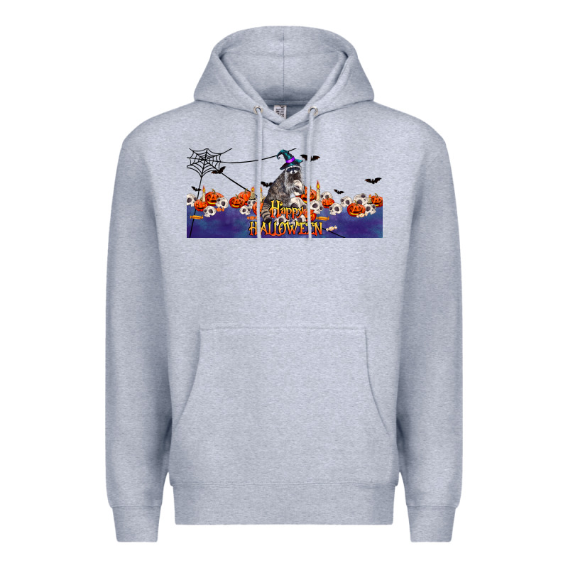 Happy Halloween Raccon Premium Hoodie by LillyAllenDesigns | Teevron
