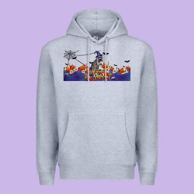 Happy Halloween Raccon Premium Hoodie Designed By Lillyallendesigns