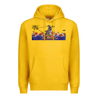 Lemon Happy Halloween Raccon Premium Hoodie - LillyAllenDesigns