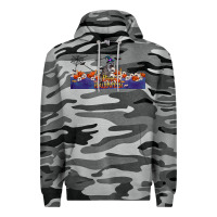 Slate Camo Happy Halloween Raccon Premium Hoodie - LillyAllenDesigns