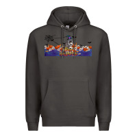 Smoke Happy Halloween Raccon Premium Hoodie - LillyAllenDesigns