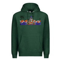 Sports Green Happy Halloween Raccon Premium Hoodie - LillyAllenDesigns