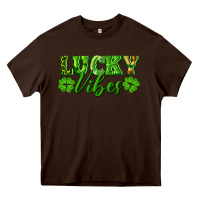 Chocolate Brown lucky vibes Heavy Core Tee - RanaPortraitStore