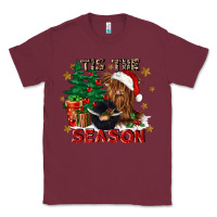 Burgundy tis the season Classic Tee - CowGirlArtShop