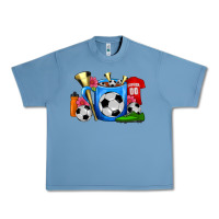Pebble Blue Soccer Coffee Mug Urban Heavy Tee - FaDigitalArtStudio
