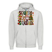 Dove Grey squish squad Zipper Hoodie - AdoDesignShop