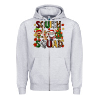 Heather Grey squish squad Zipper Hoodie - AdoDesignShop