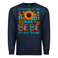 Navy god gifted me two titles mom and bebe  and i rock Premium Sweatshirt - JahusDesignShop