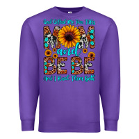 Purple god gifted me two titles mom and bebe  and i rock Premium Sweatshirt - JahusDesignShop