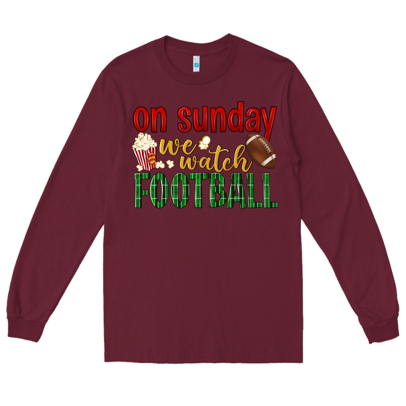 On Sunday We Watch Football Long Sleeve Tee by BundleAndBundleShop | Teevron