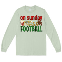 Matcha on sunday we watch football Long Sleeve Tee - BundleAndBundleShop