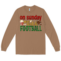 Toasted Coconut on sunday we watch football Long Sleeve Tee - BundleAndBundleShop