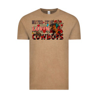 Vintage Coffee Never stop lovin cowboys Vintage Tee - FaDigitalArtStudio