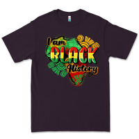 Plum i am black history Premium Tee - CowGirlArtShop