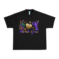 Black Peace love crawfish Mardi Gras skeleton hand Urban Heavy Tee - FaDigitalArtStudio
