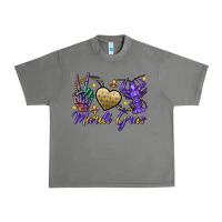 Tornado Peace love crawfish Mardi Gras skeleton hand Urban Heavy Tee - FaDigitalArtStudio