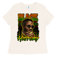Bone Black history afro man Ladies Tee - HowdyJamesFarm