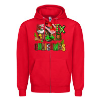 Red tx christmas cowgirl Zipper Hoodie - AdoDesignShop
