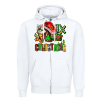 White tx christmas cowgirl Zipper Hoodie - AdoDesignShop