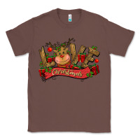 Chestnut love christmas reindeer Classic Tee - CowGirlArtShop