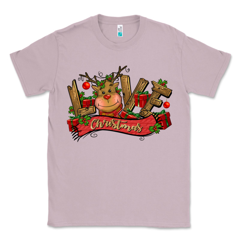 Love Christmas Reindeer Classic Tee by CowGirlArtShop | Teevron