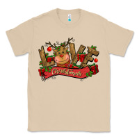 Mushroom love christmas reindeer Classic Tee - CowGirlArtShop