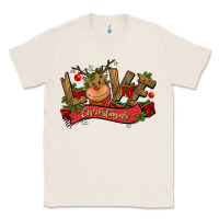 Natural love christmas reindeer Classic Tee - CowGirlArtShop