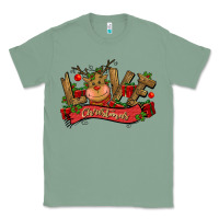 Sage love christmas reindeer Classic Tee - CowGirlArtShop