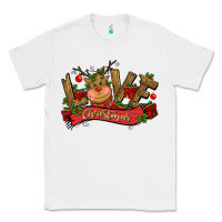 White love christmas reindeer Classic Tee - CowGirlArtShop