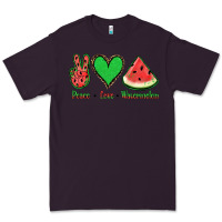 Plum Peace Love Watermelon Premium Tee - Jasminsmagicworld