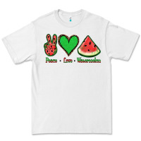 White Peace Love Watermelon Premium Tee - Jasminsmagicworld
