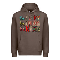 Coffee be merry be jolly be kind Premium Hoodie - SublimationCraftShop